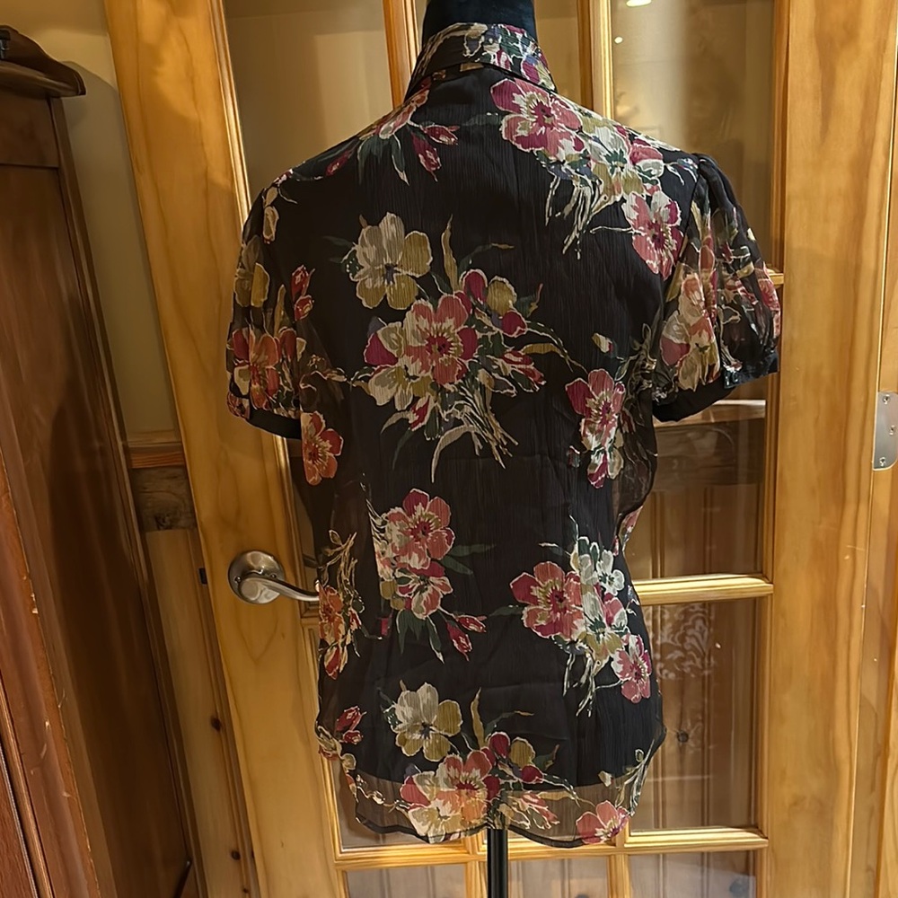 Floral Ralph Lauren Ruffle Blouse - Picture 6 of 6